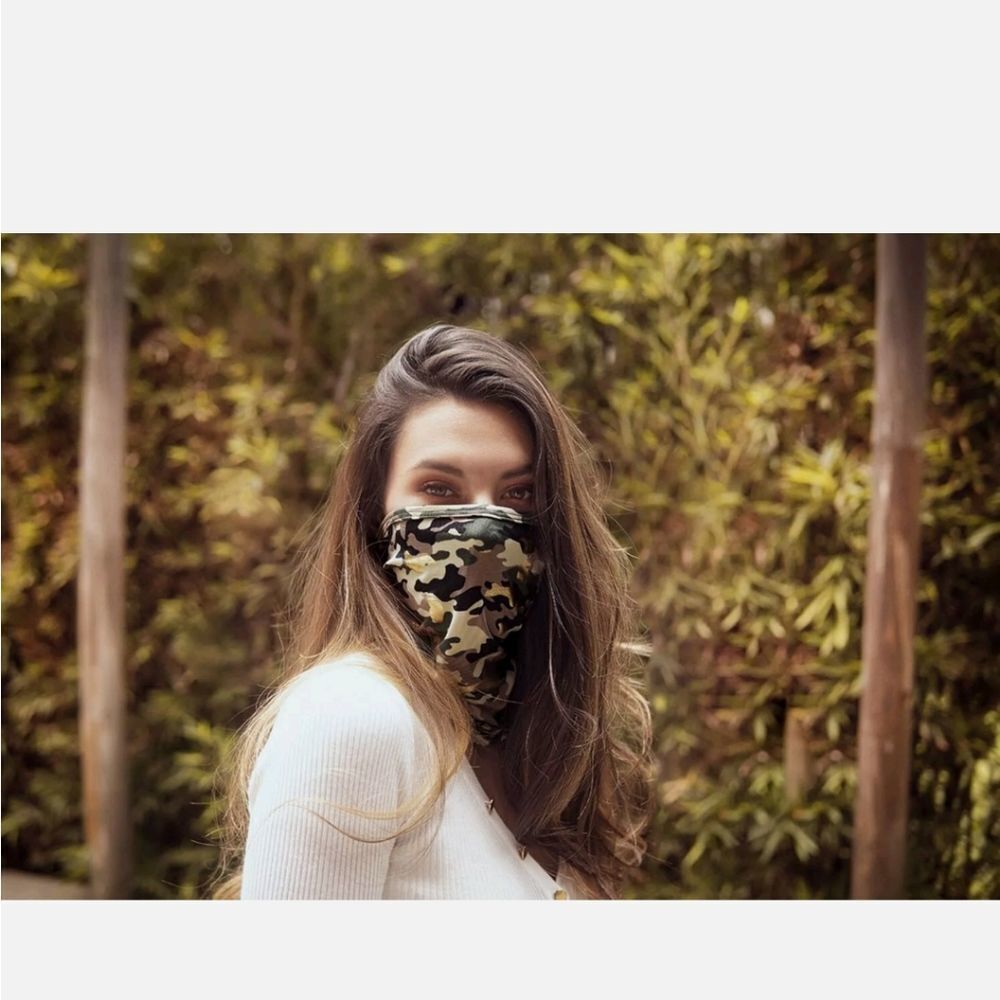 Face/ Neck Bandana - Camouflage Print - One Size